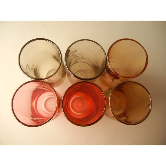 Vintage Libby VERZESA set of 6 shot, cordial, aperitif glasses 1960s - Picture 4 of 10